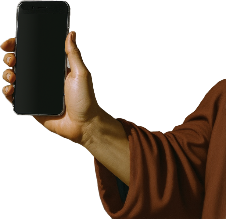 Right Hand with Phone Mobile